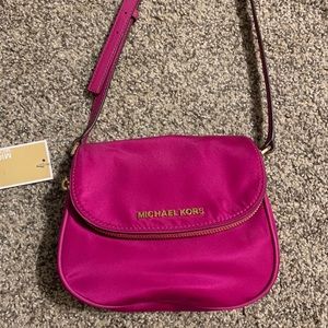 Michael Kors Fuschia Bedford flap crossbody NWT